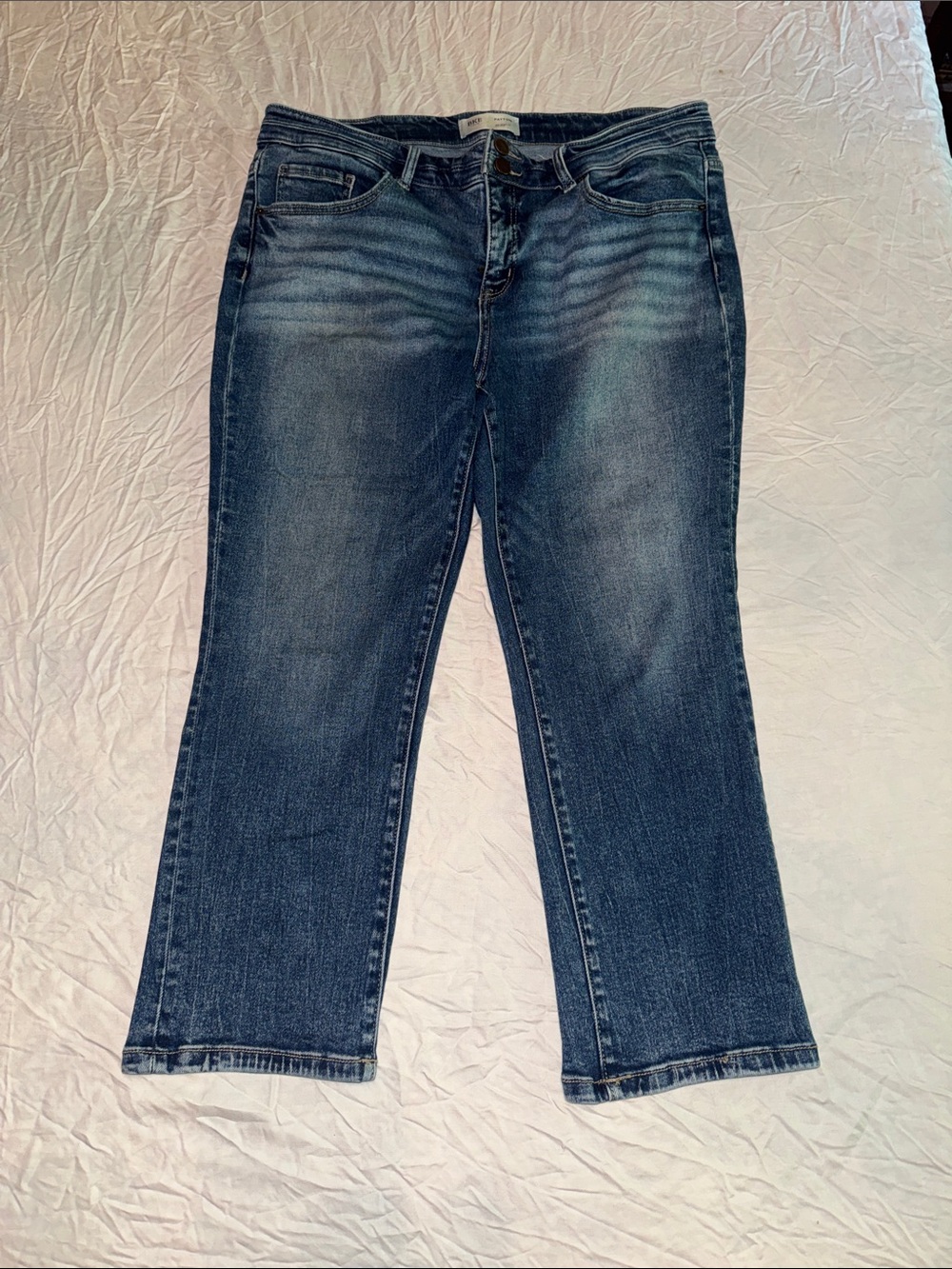 BKE Payton Mid-Rise Cropped Jeans Medium Wash Size 33